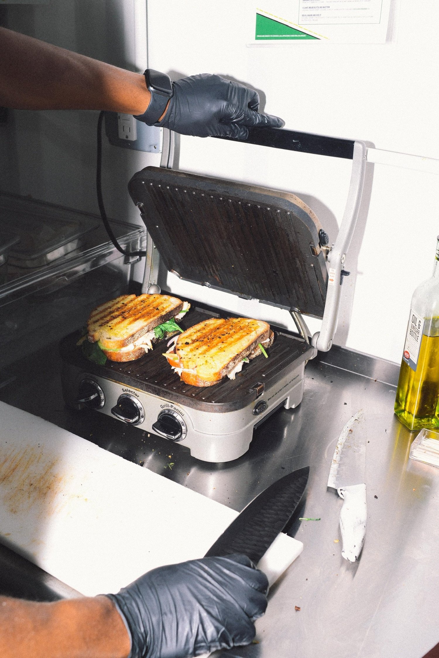 Paninis on the press